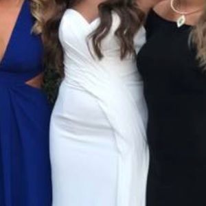 White long dress.